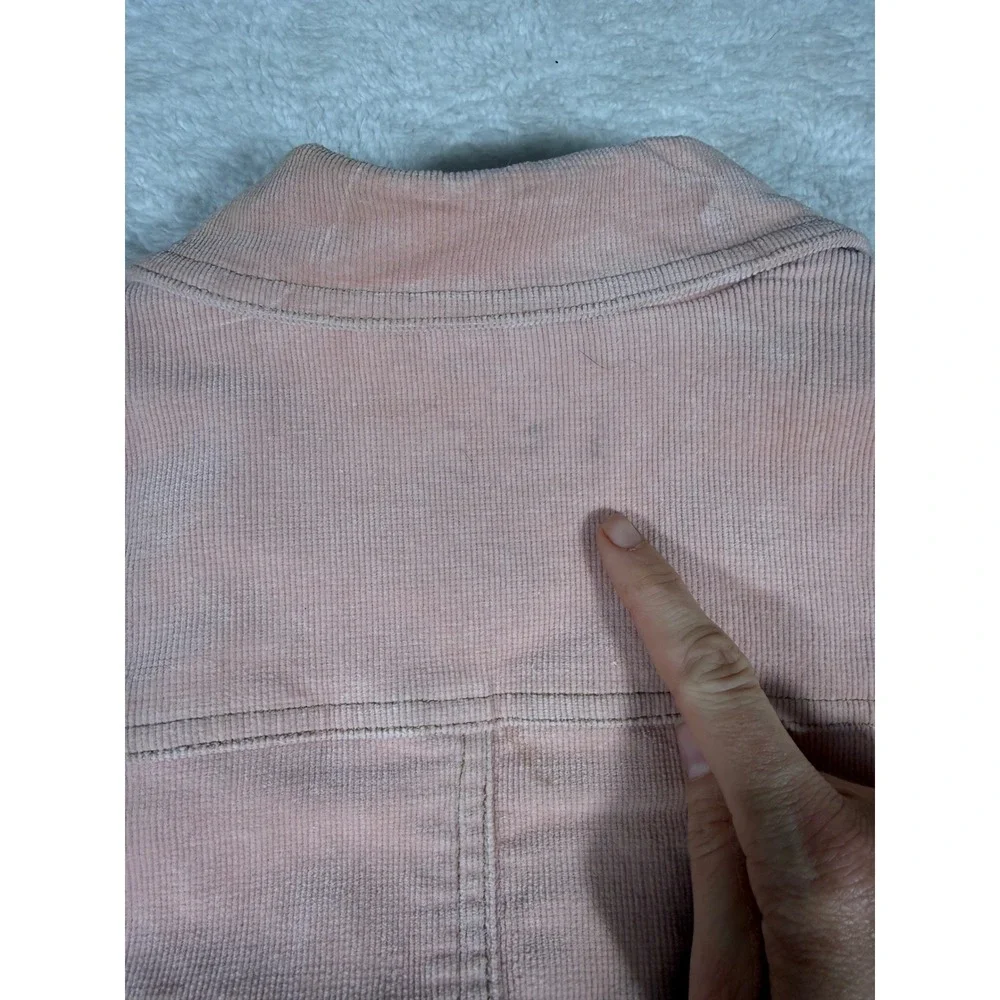 Plush‎ Corduroy Blazer Womens Medium Pink Good Button Front Vintage Style Jacket